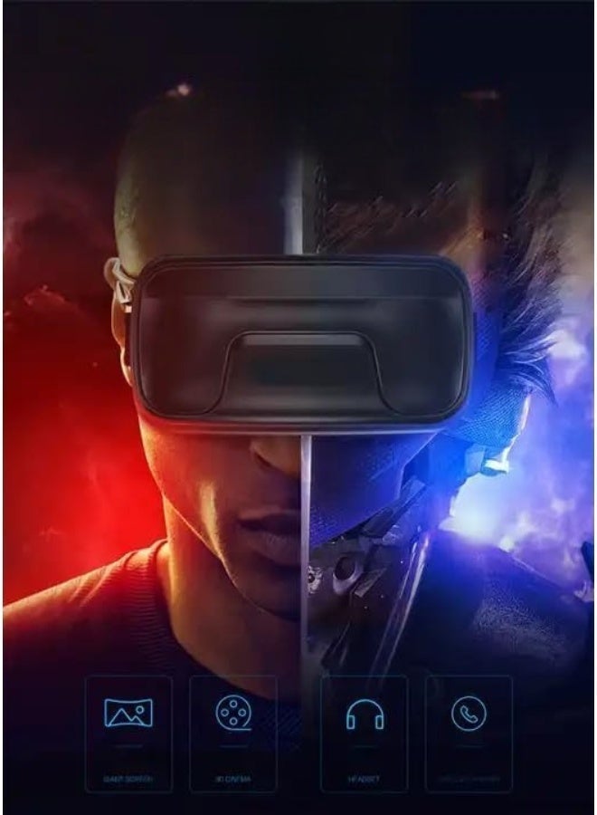 VR Headset – 3D Virtual Reality Glasses for iPhone & Android, Adjustable Lightweight VR Box with Remote for Immersive 360° Gaming & Movie Entertainment - Image 3